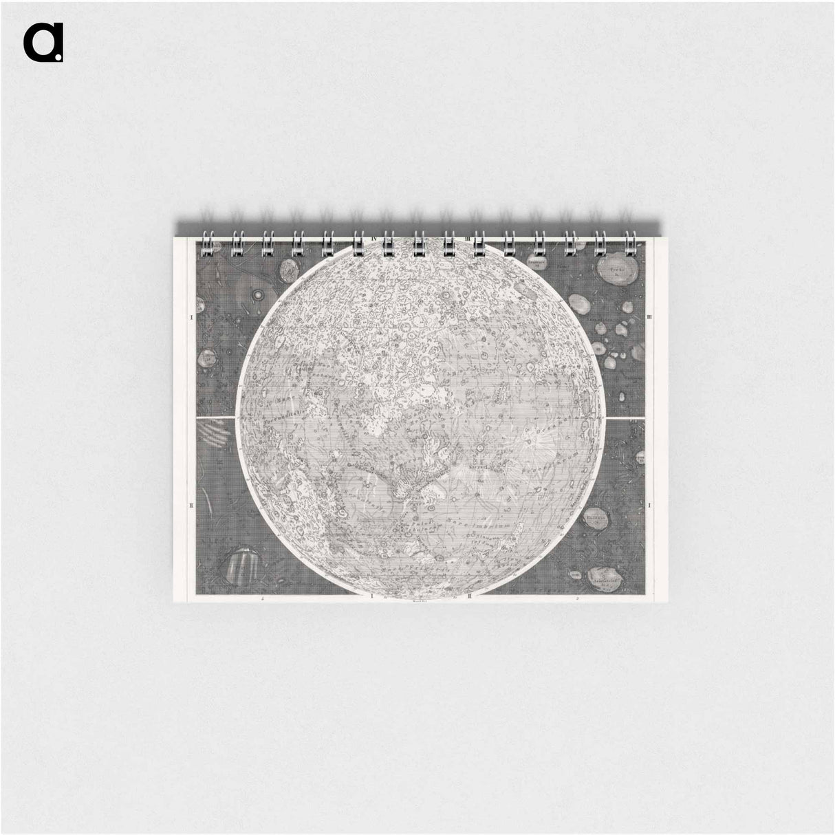 Illustration of the moon - アンティーク地図 Memo.