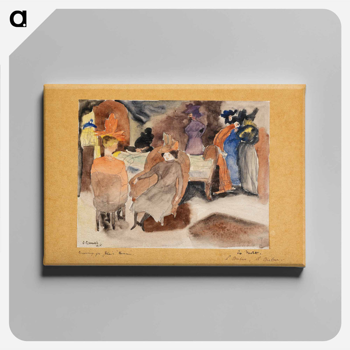 The Death of Nana - Charles Demuth Canvas.