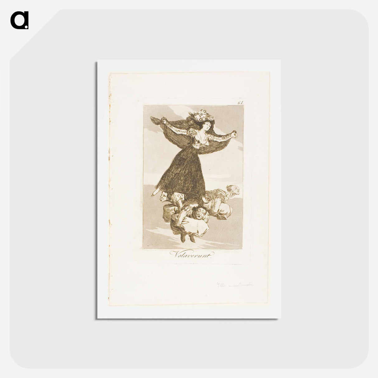 アートポストカード-They Have Flown - フランシスコ デ ゴヤ Postcard.