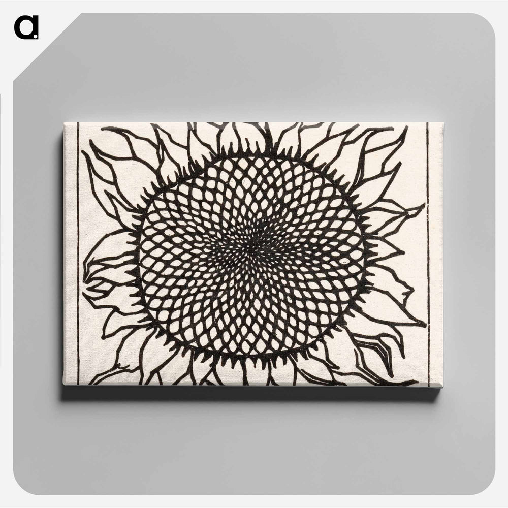 November Sunflower - Julie de Graag Canvas.