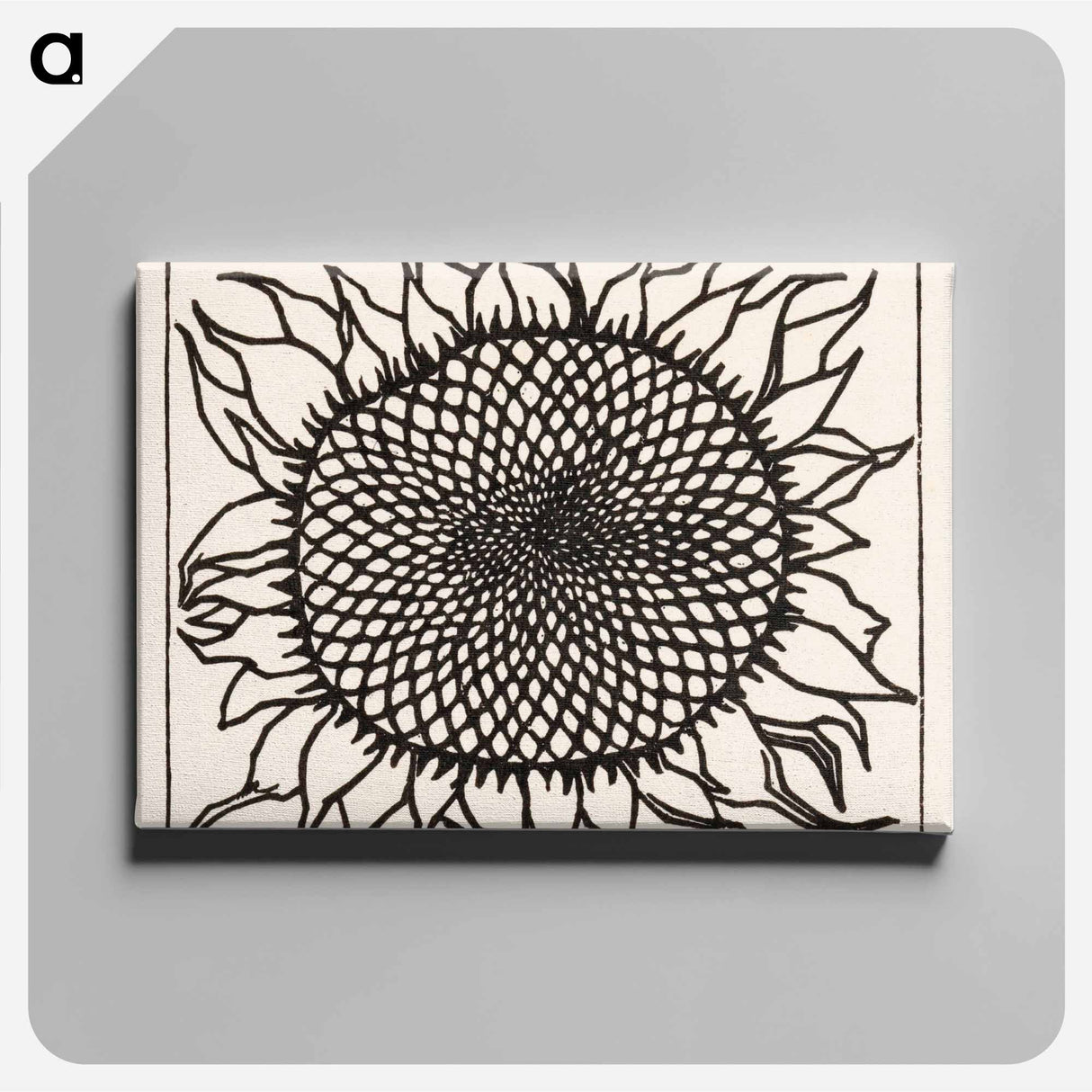 November Sunflower - Julie de Graag Canvas.