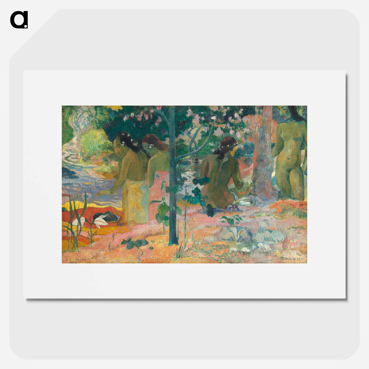 The Bathers - Paul Gauguin Poster.