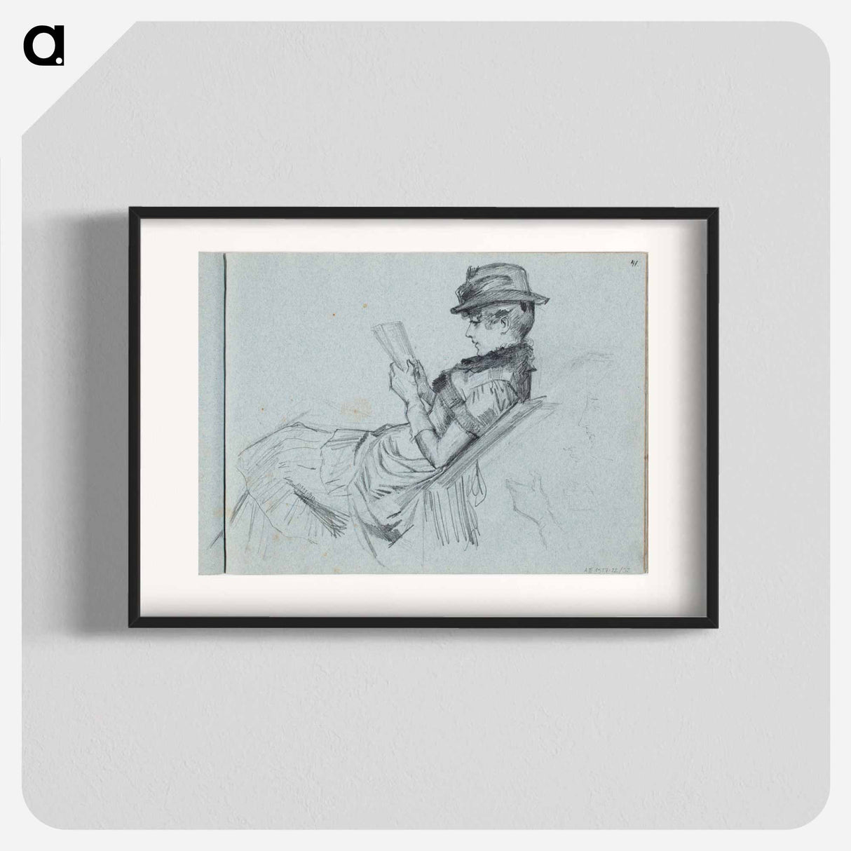 (unknown) part of a sketchbook - アルバート エーデルフェルト Poster.