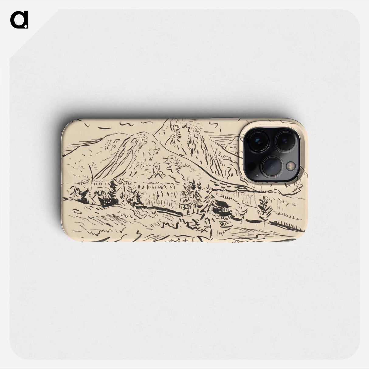 Mountain landscape - アーノルド ピーター ワイズ クビンチャン Phone Case.