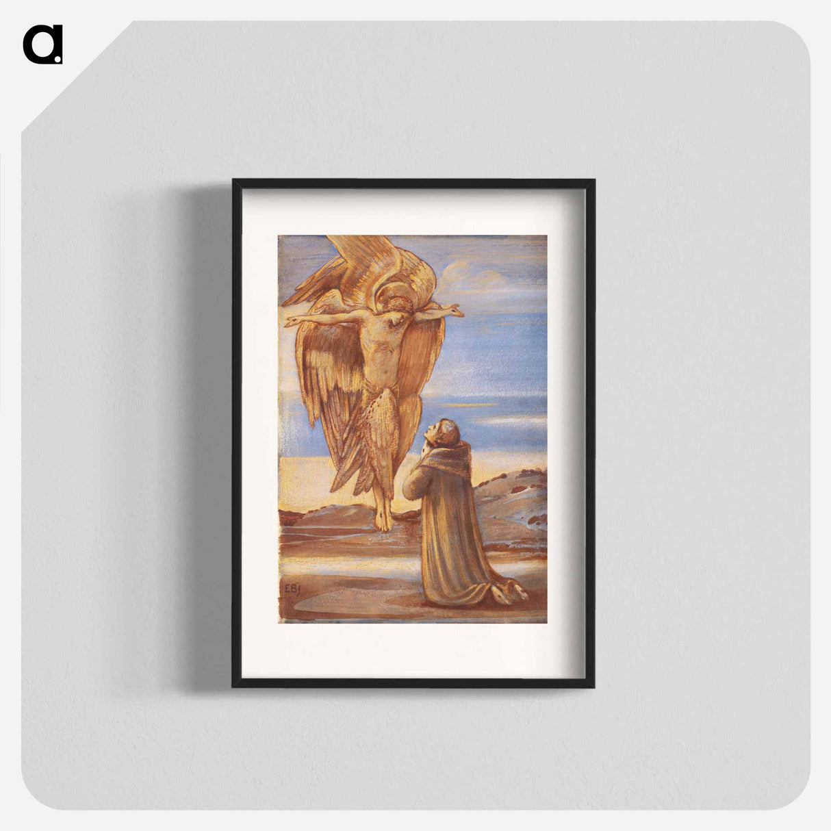 St. Francis Receiving the Stigmata - エドワード バーン ジョーンズ Poster.