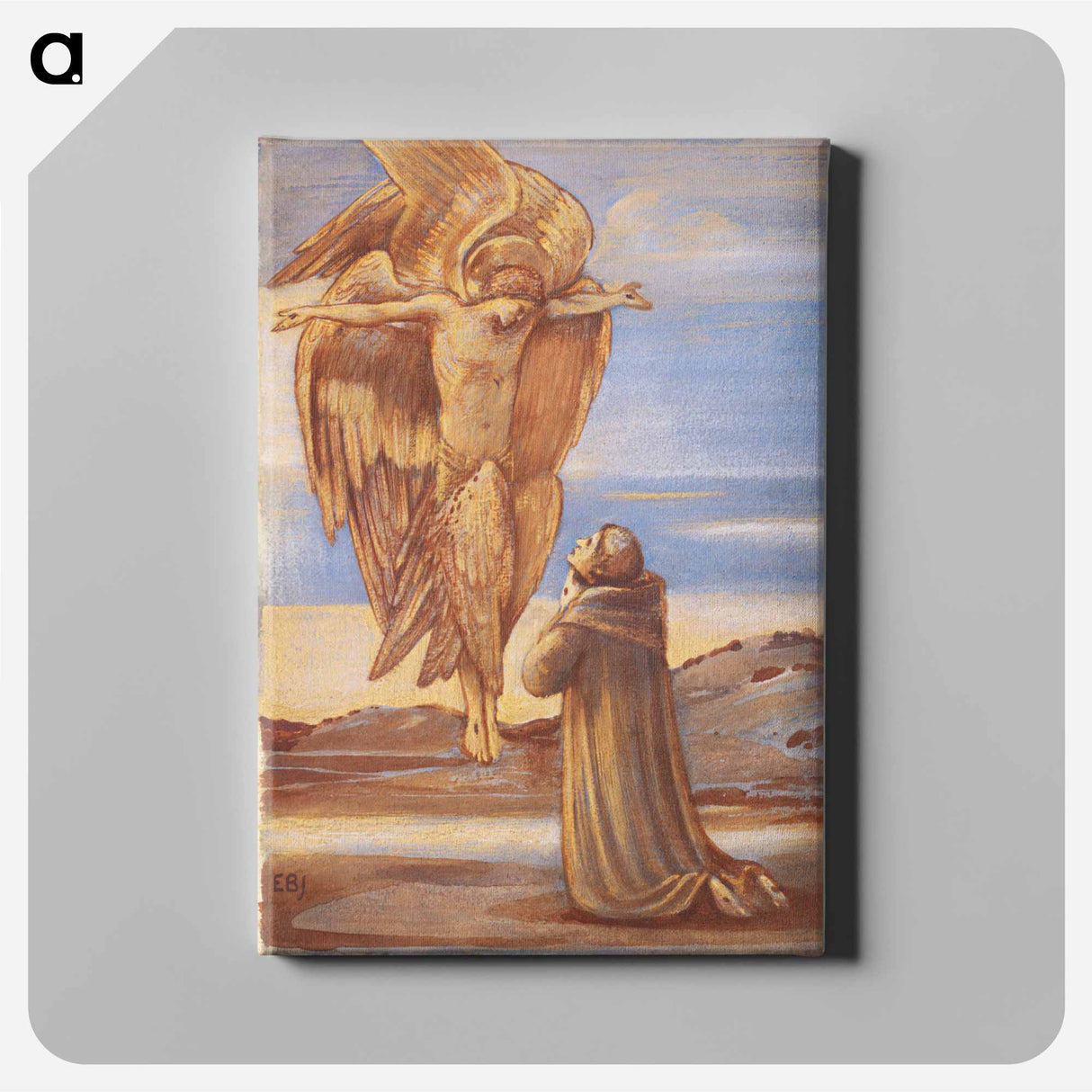 St. Francis Receiving the Stigmata - エドワード バーン ジョーンズ Canvas.