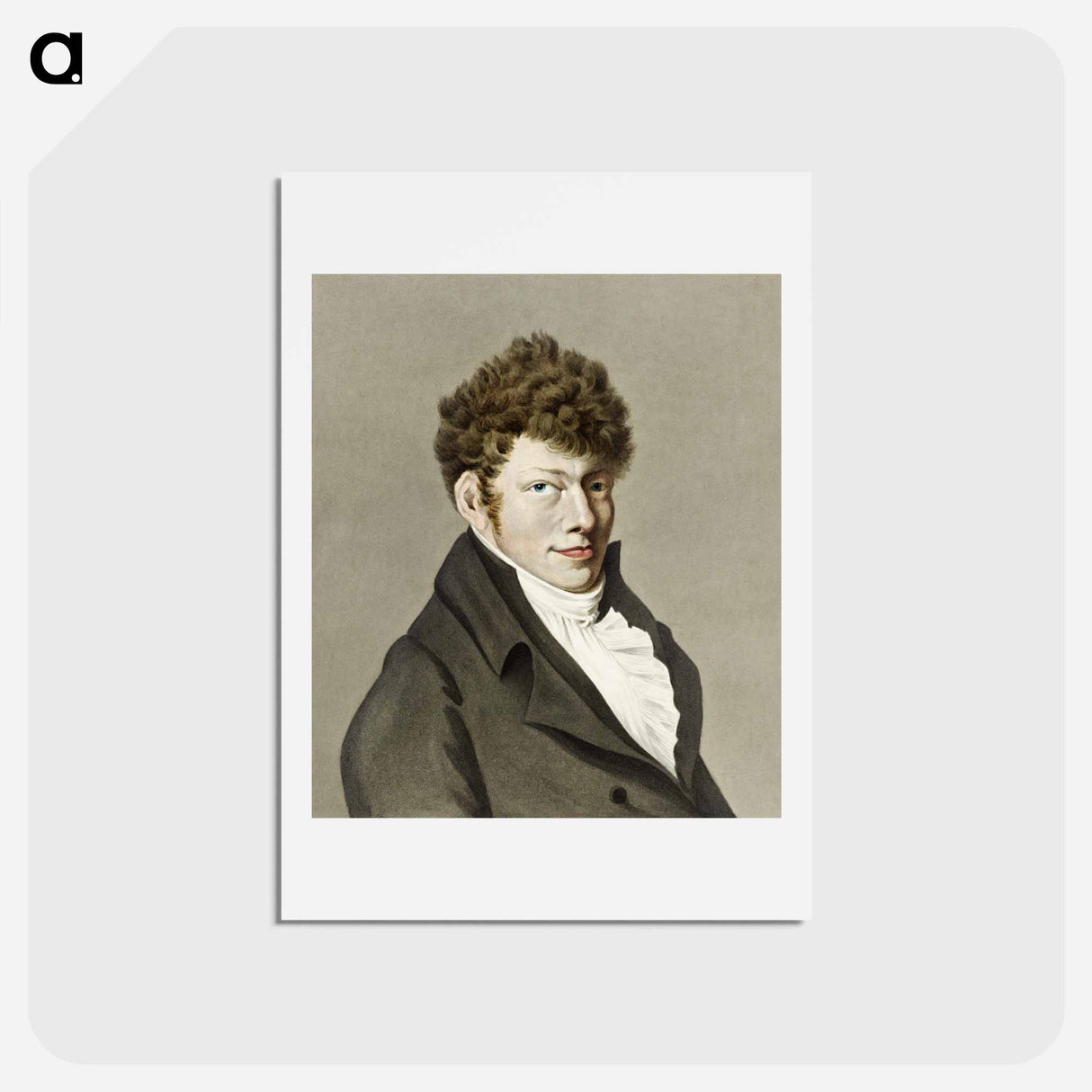 アートポストカード-Portrait of Wouter Johannes van Troostwijk - ジャン ベルナール Postcard.