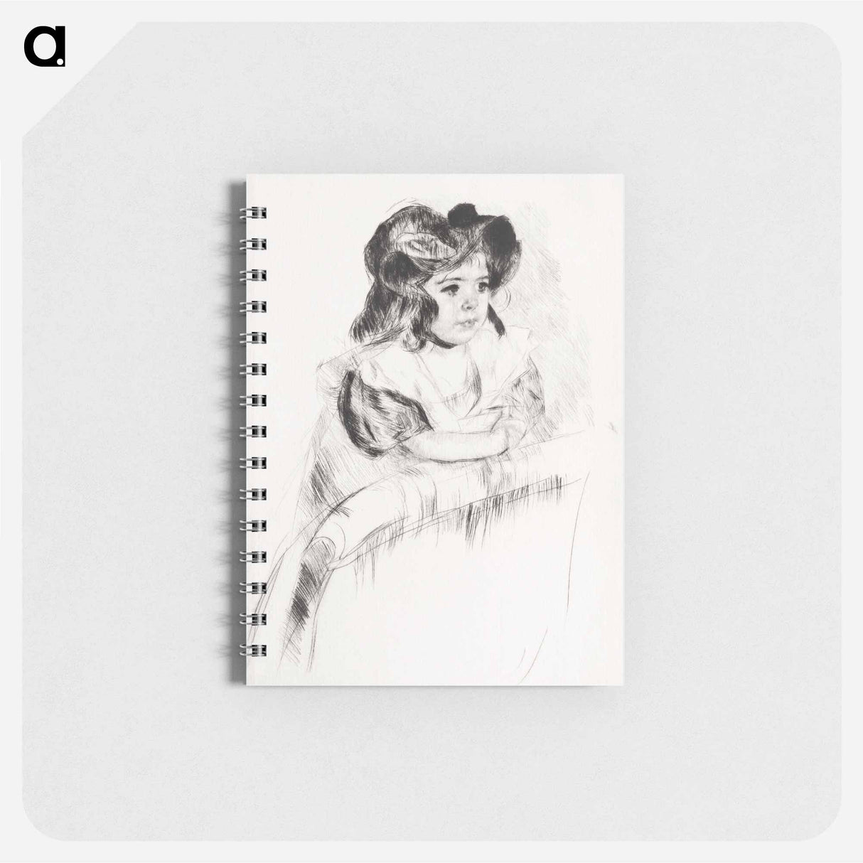 Margot, Resting Arms on Back of Armchair - メアリー カサット Memo.