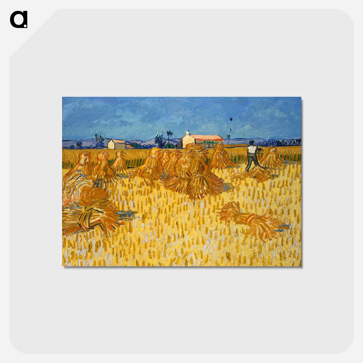 アートポストカード-Corn Harvest in Provence - フィンセント ファン ゴッホ Postcard.