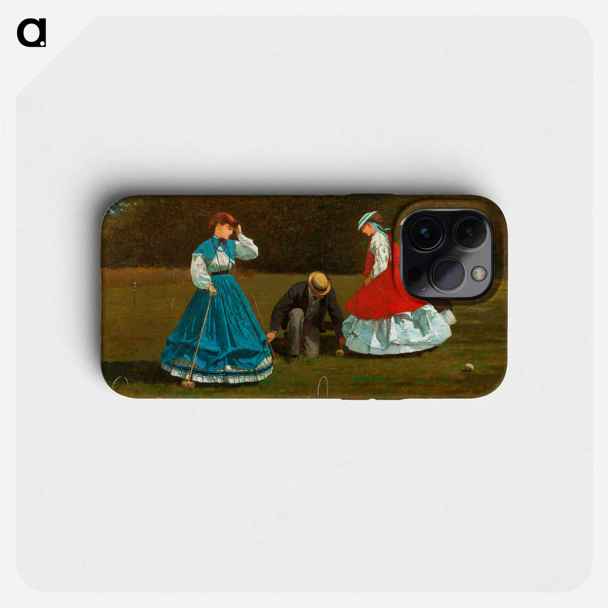 Croquet Scene - ウィンスロー ホーマー Phone Case.