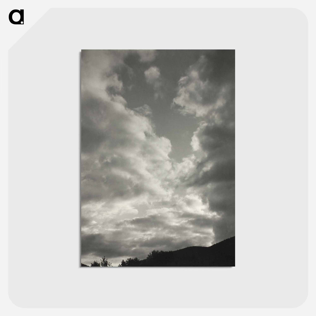 アートポストカード-Music–A Sequence of Ten Cloud Photographs, No. II - アルフレッド スティーグリッツ Postcard.