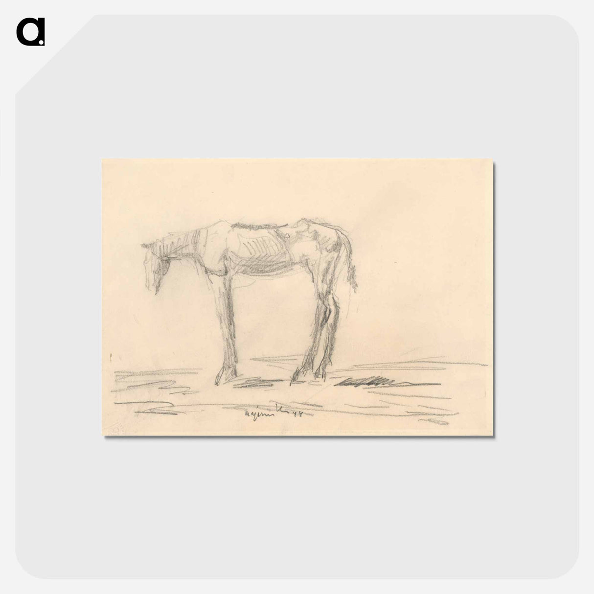アートポストカード-Emaciated Horse
- シプリアン マジェルニク Postcard.