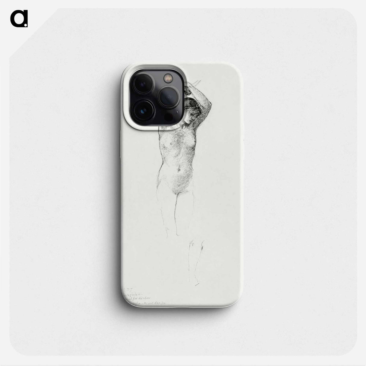 Standing Female Nude with Arms Raised - エドワード バーン ジョーンズ Phone Case.
