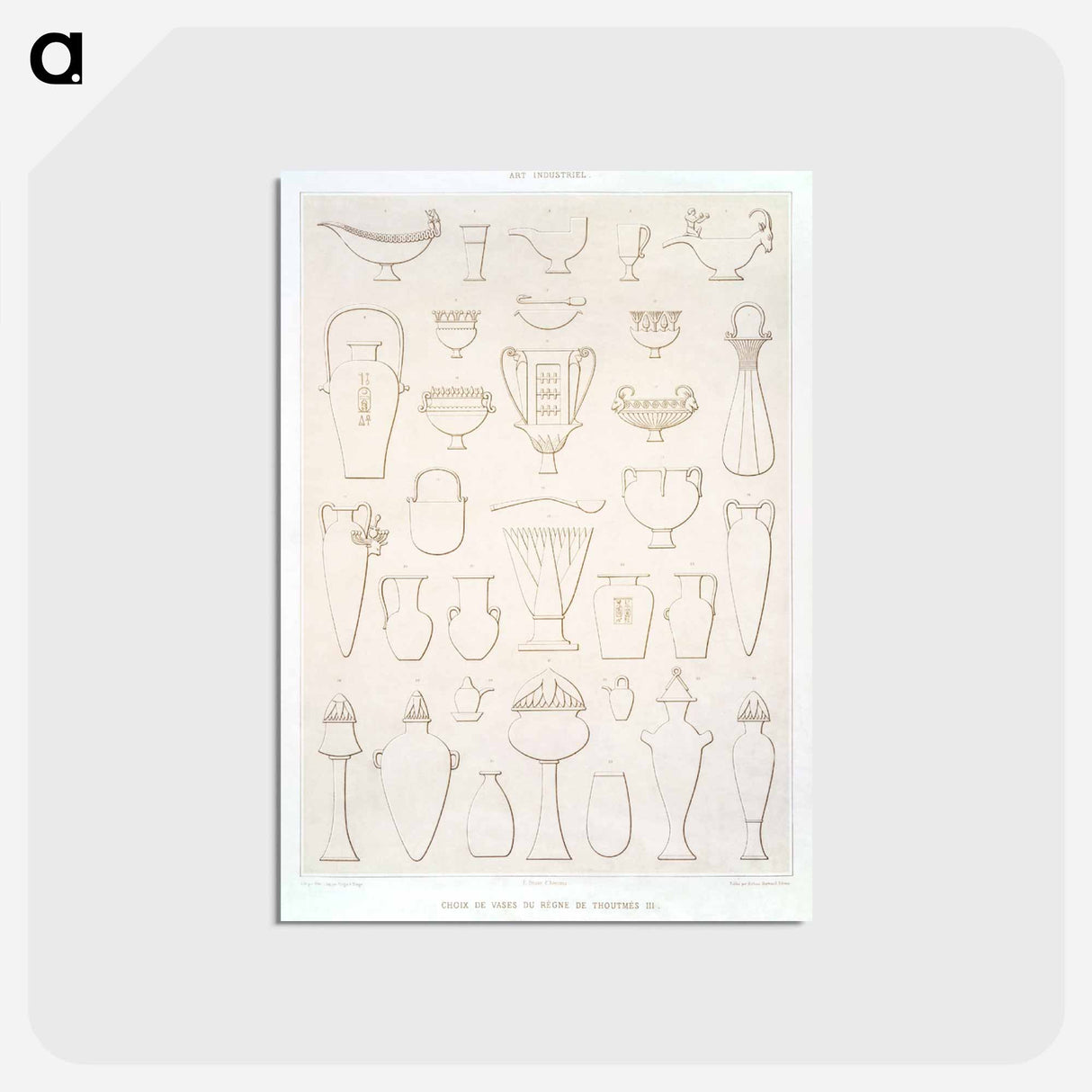 アートポストカード-Vases of Tuthmosis III
- エジプト美術史 Postcard.