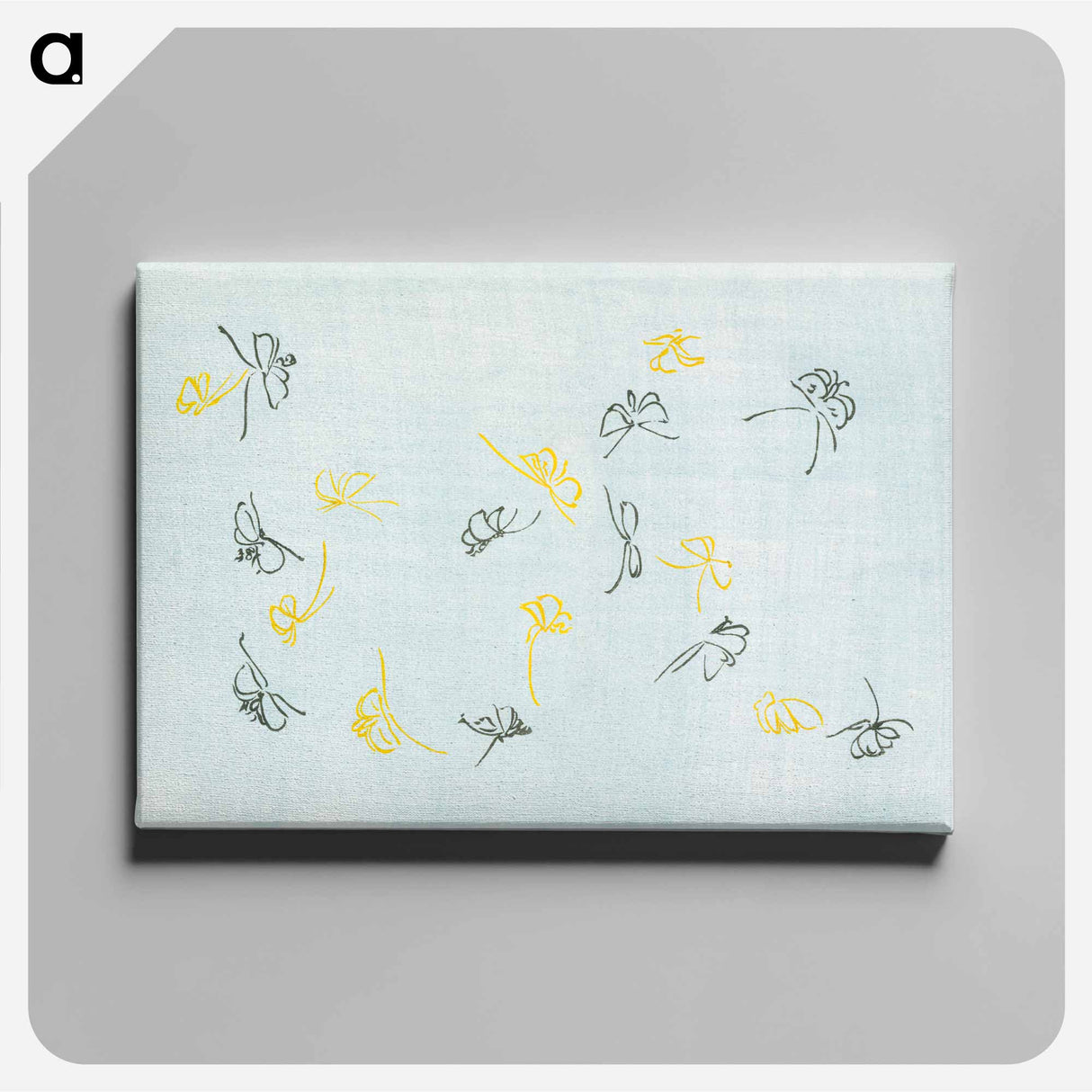 アートパネル-Abstract butterfly - 神坂 雪佳 Canvas.