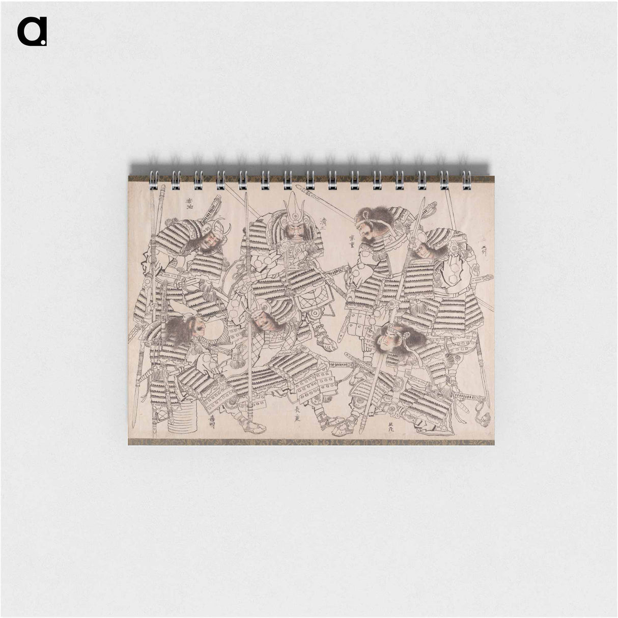 Katsushika Hokusai’s samurai, Album of Sketches - 葛飾 北斎 Memo.