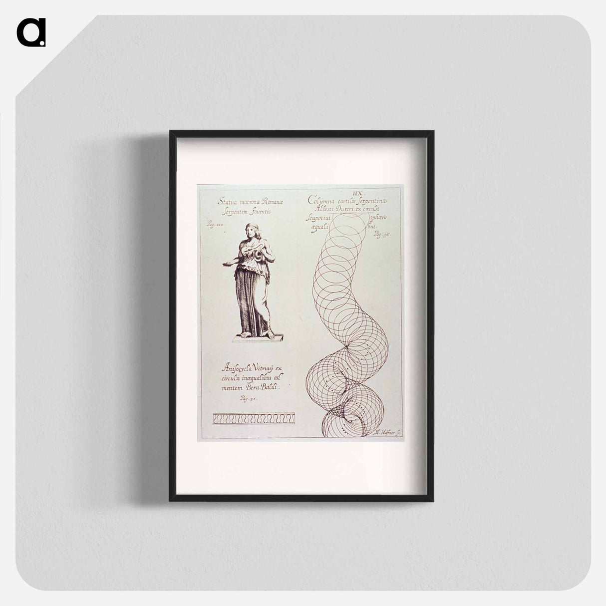 アートポスター-Statua Matronae Romanae Serpentem Foventis
- 国立医学図書館 Poster.