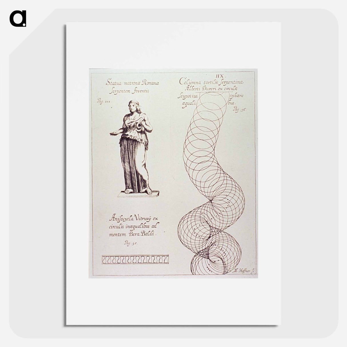 アートポスター-Statua Matronae Romanae Serpentem Foventis
- 国立医学図書館 Poster.