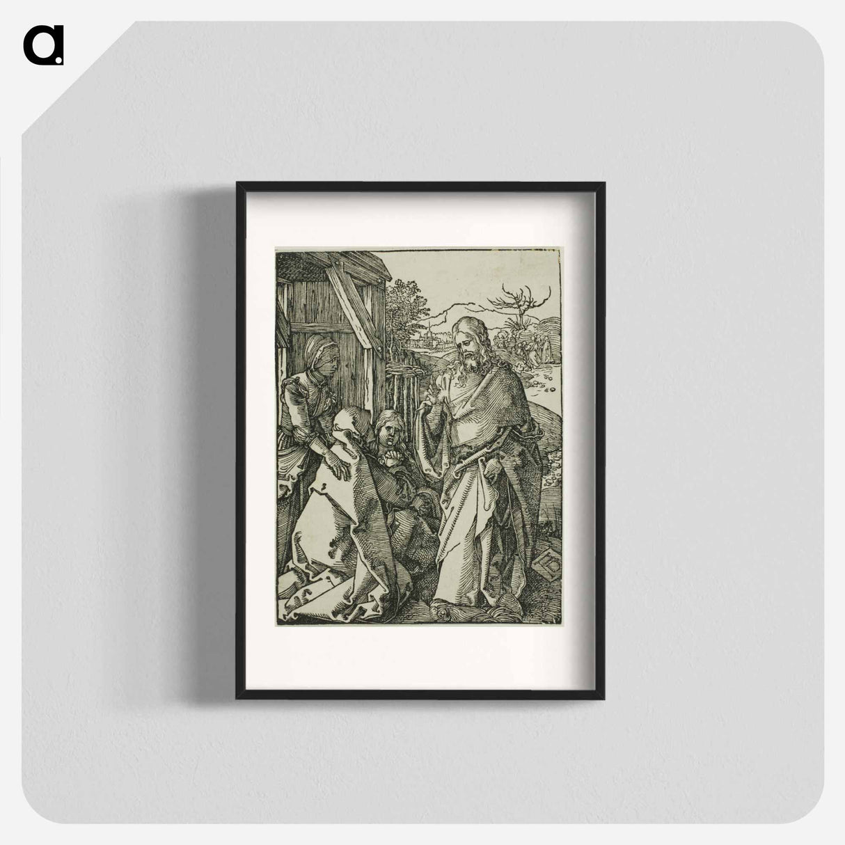 Christ Taking Leave of His Mother - アルブレヒト デューラー Poster.