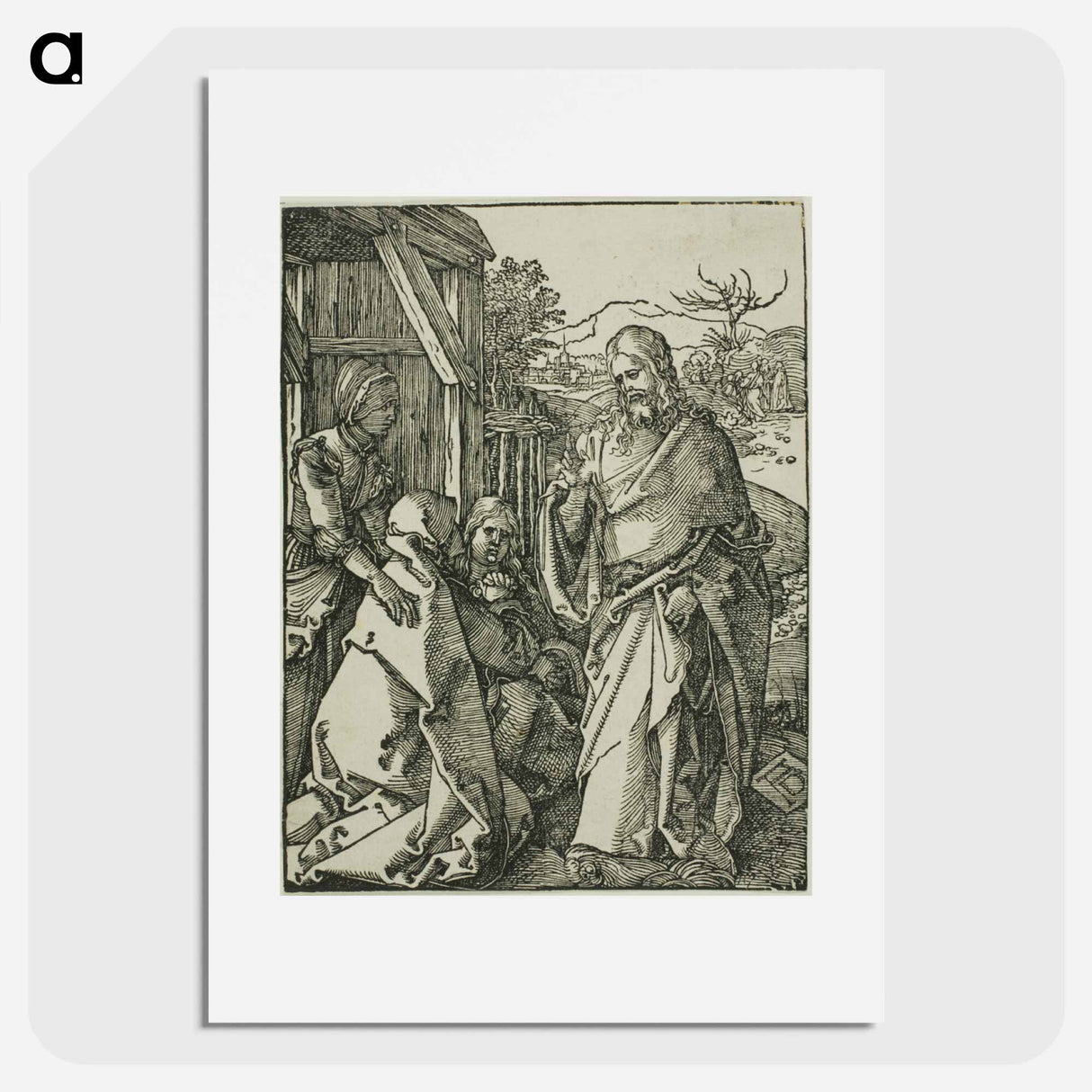 Christ Taking Leave of His Mother - アルブレヒト デューラー Poster.