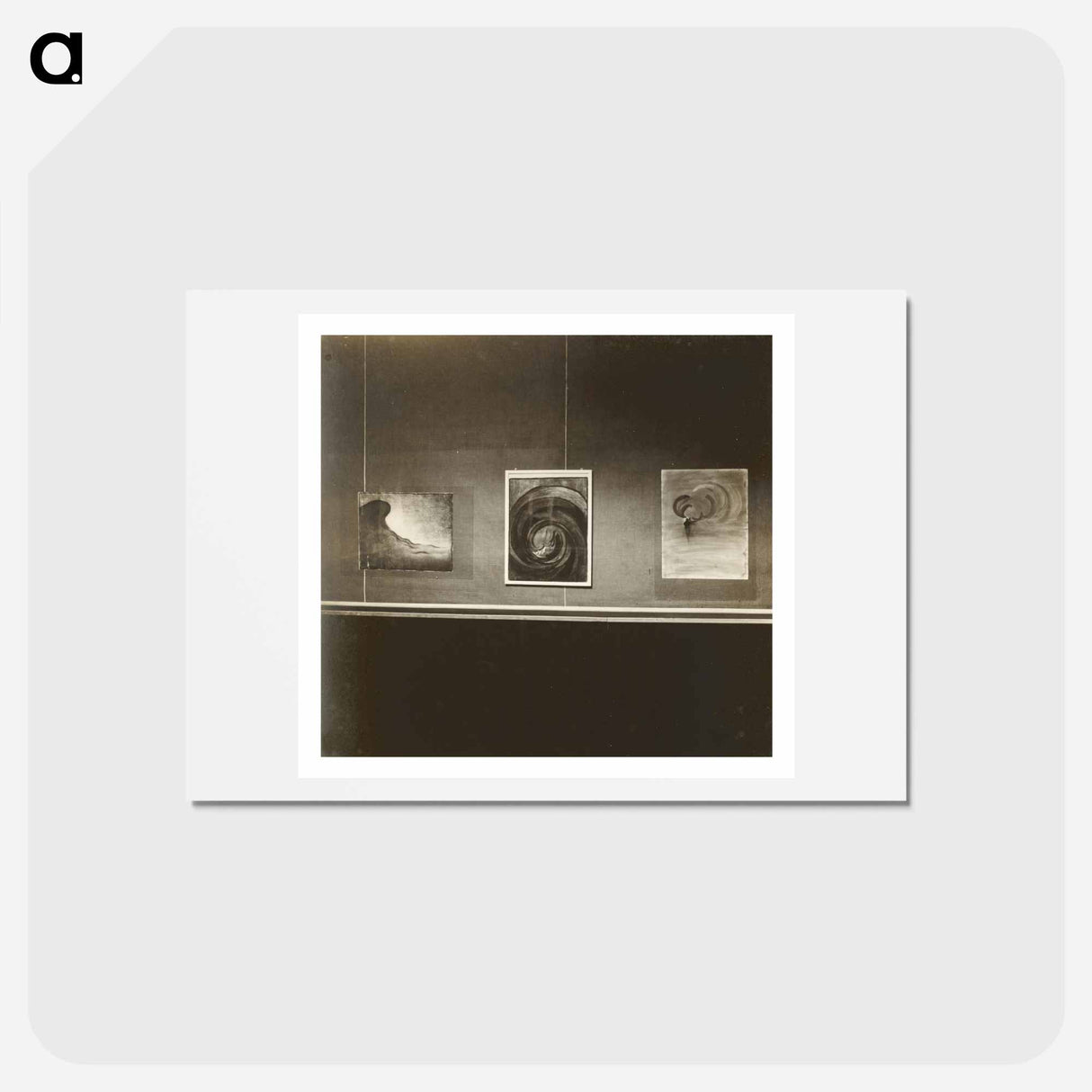 アートポストカード-Main Room - Wall to left hand - アルフレッド スティーグリッツ Postcard.