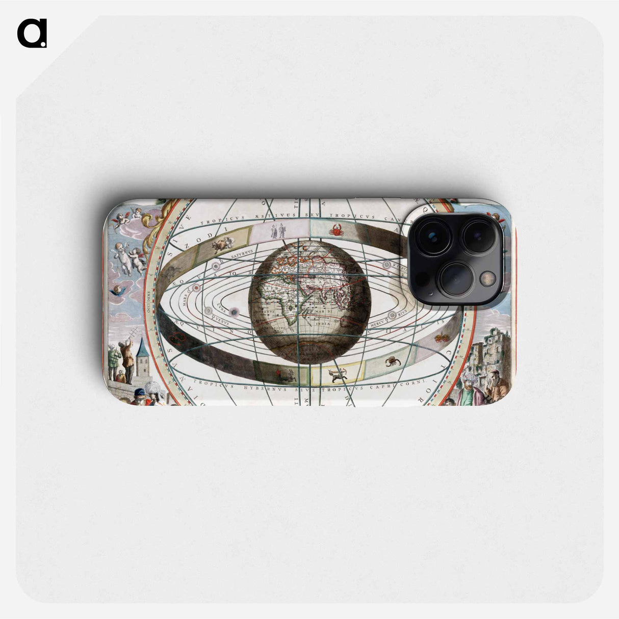 Cellarius Ptolemaic System - アンティーク地図 Phone Case.
