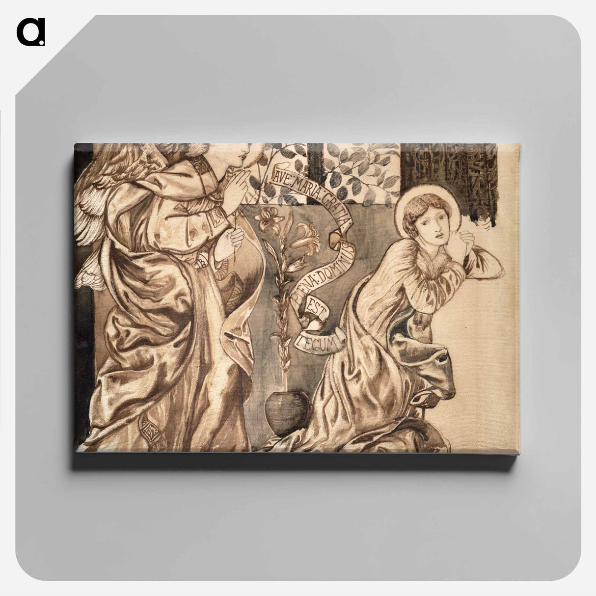 The Annunciation - エドワード バーン ジョーンズ Canvas.