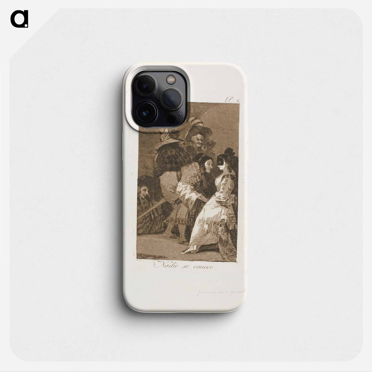 Nobody knows himself - Francisco de Goya Phone Case.