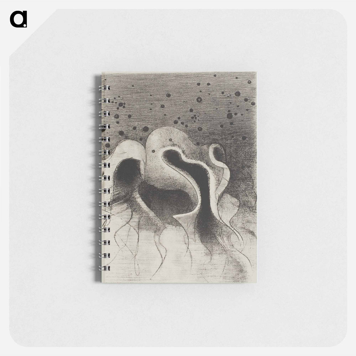 The Beasts of the Sea, Round Like Leather Bottles - オディロン ルドン Memo.