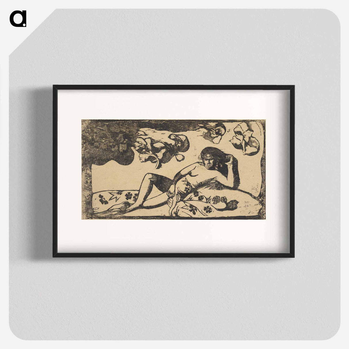 The Queen of Beauty - ポール ゴーギャン Poster.