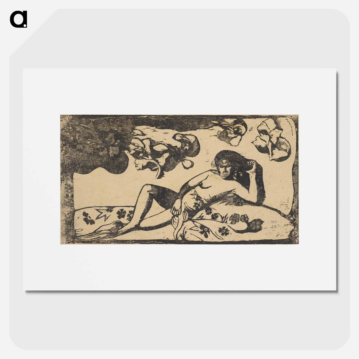 The Queen of Beauty - ポール ゴーギャン Poster.