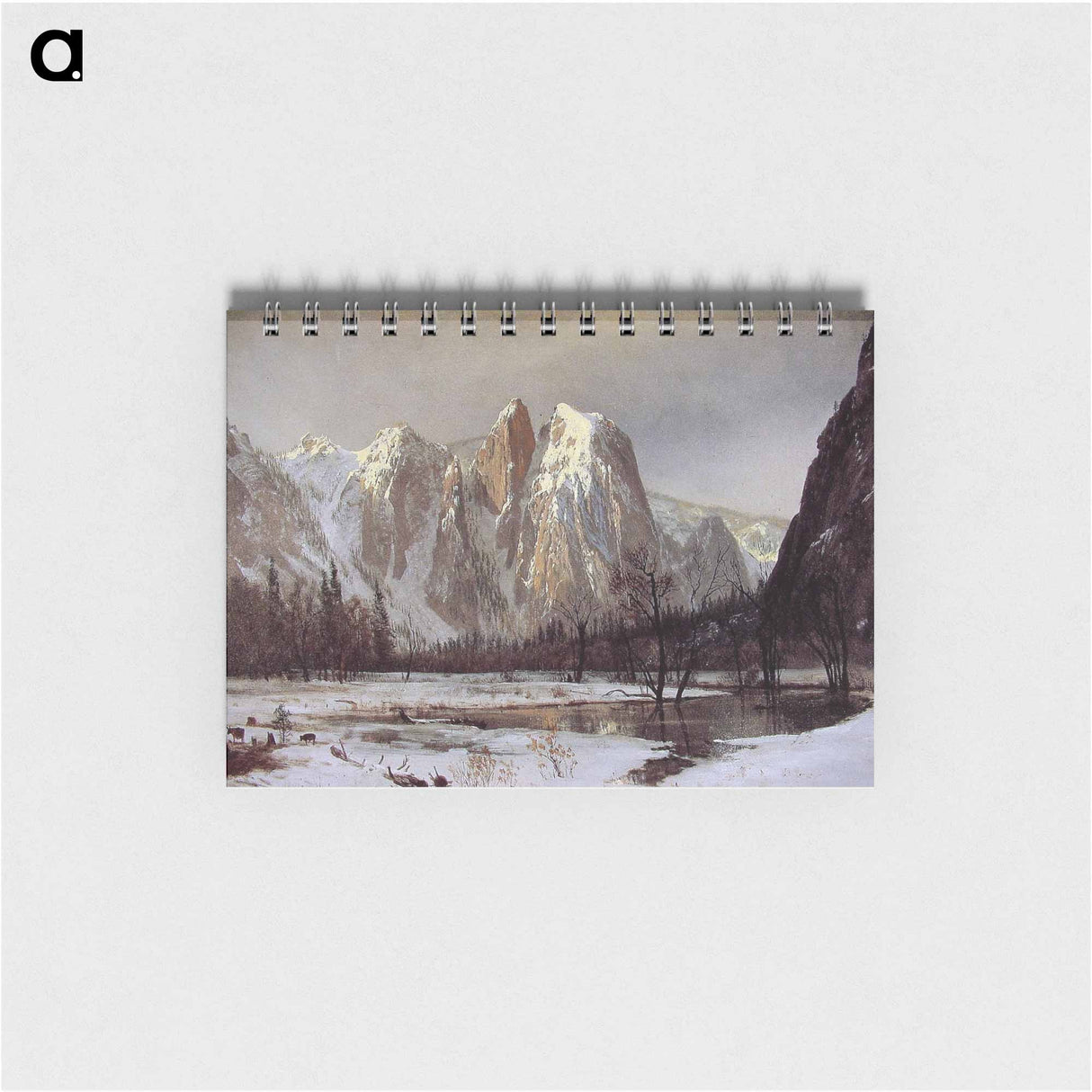 アートメモ帳-Cathedral Rock, Yosemite Valley, California - アルバート ビアスタット Memo.