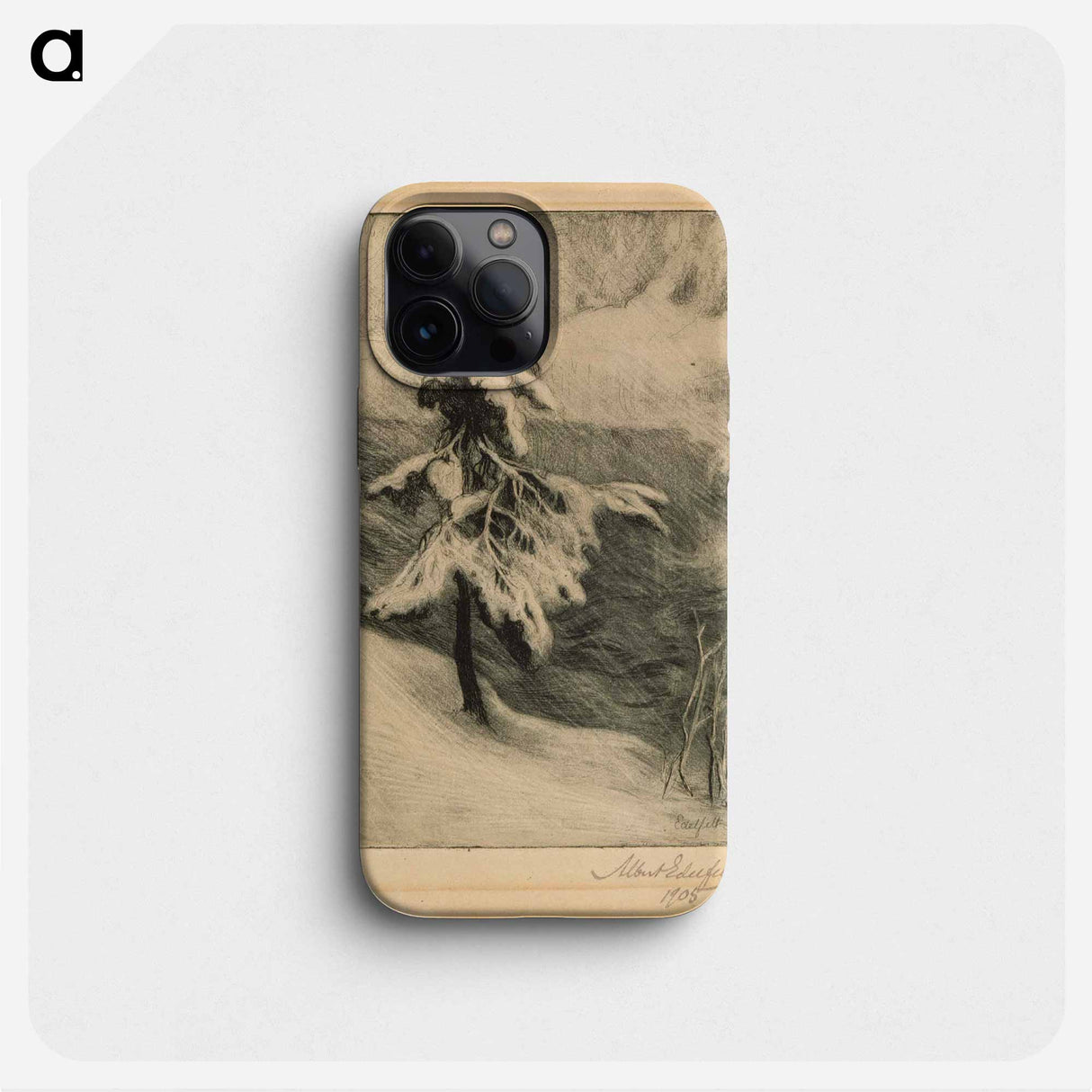 Imatra rapids in winter - アルバート エーデルフェルト Phone Case.