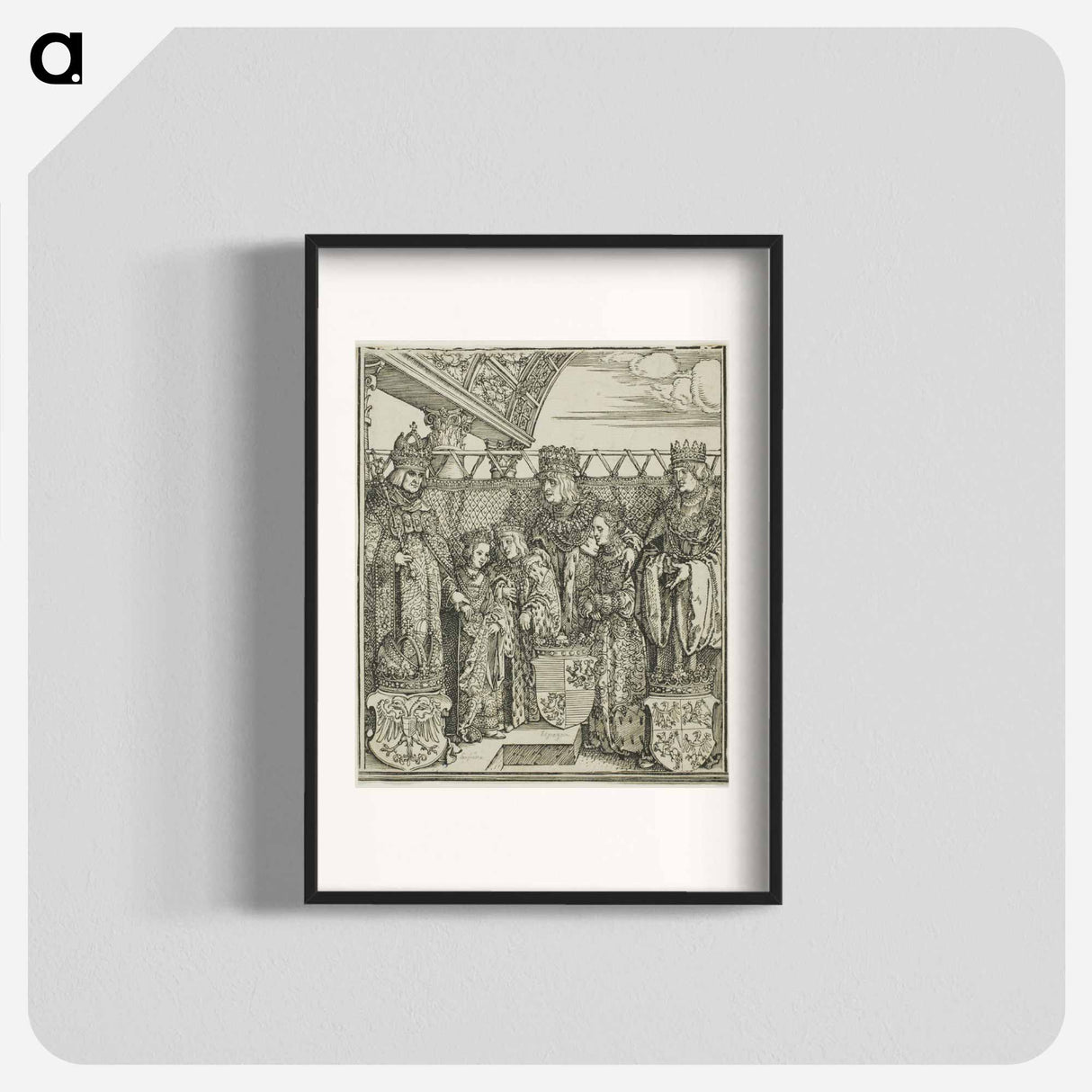 The Congress and Double Betrothal at Vienna - アルブレヒト デューラー Poster.