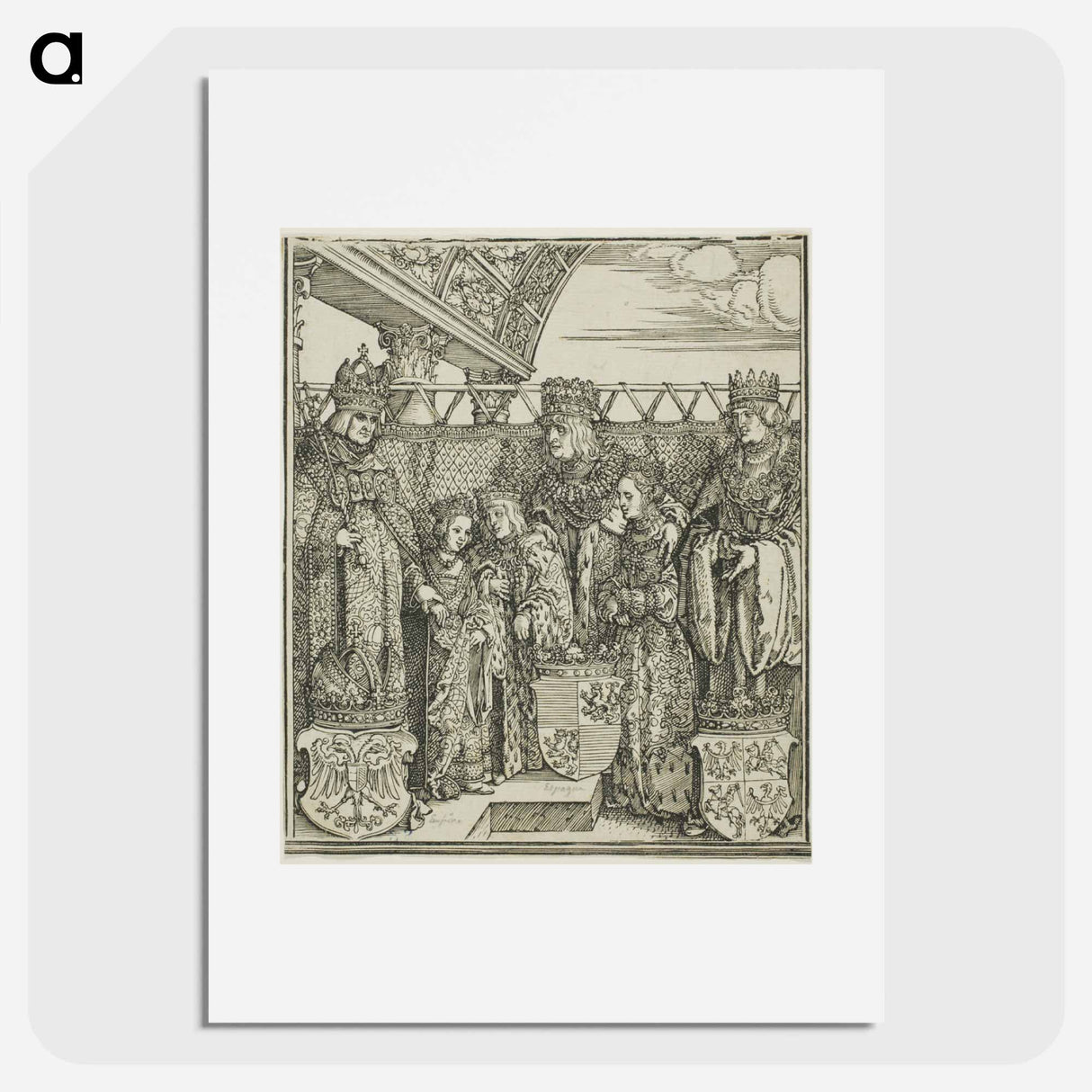 The Congress and Double Betrothal at Vienna - アルブレヒト デューラー Poster.