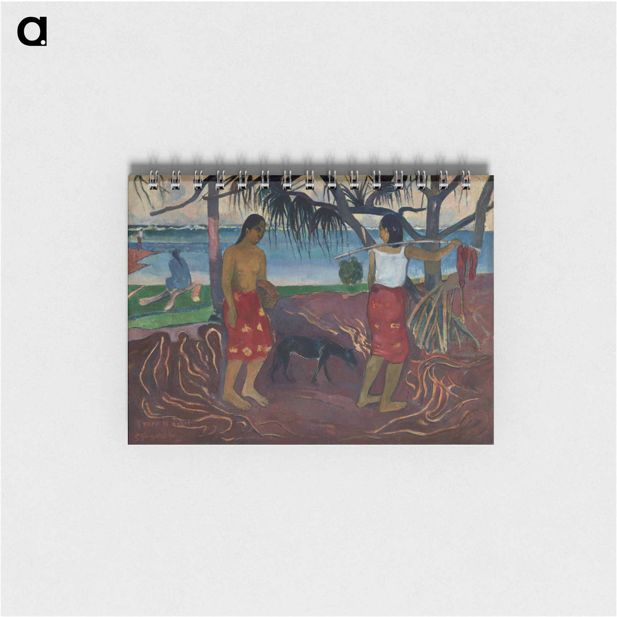 I Raro te Oviri (Under the Pandanus) - ポール ゴーギャン Memo.