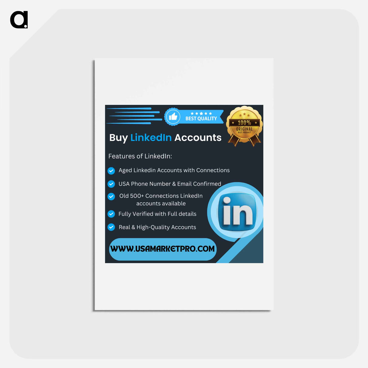 Best 16 Website to Buy LinkedIn Accounts - 100% verified - トーマス コール Postcard.