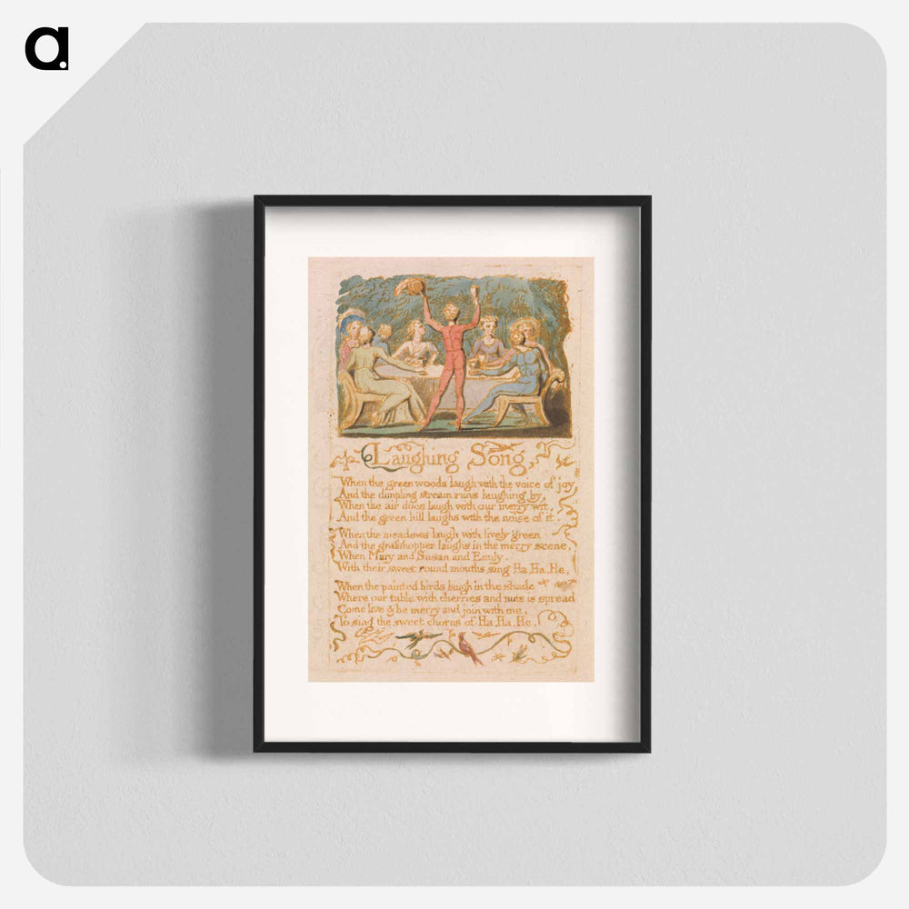 Laughing Song - William Blake Poster.