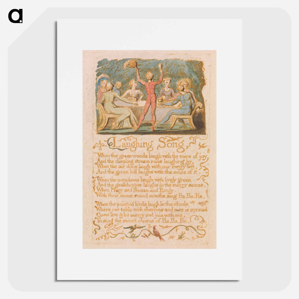 Laughing Song - William Blake Poster.