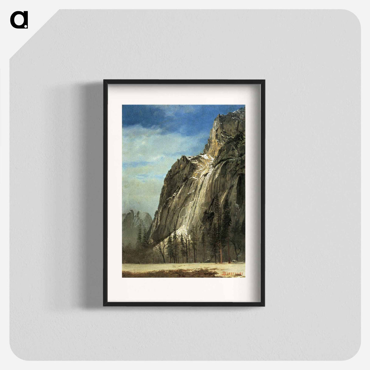 アートポスター-Cathedral Rocks, A Yosemite View - アルバート ビアスタット Poster.