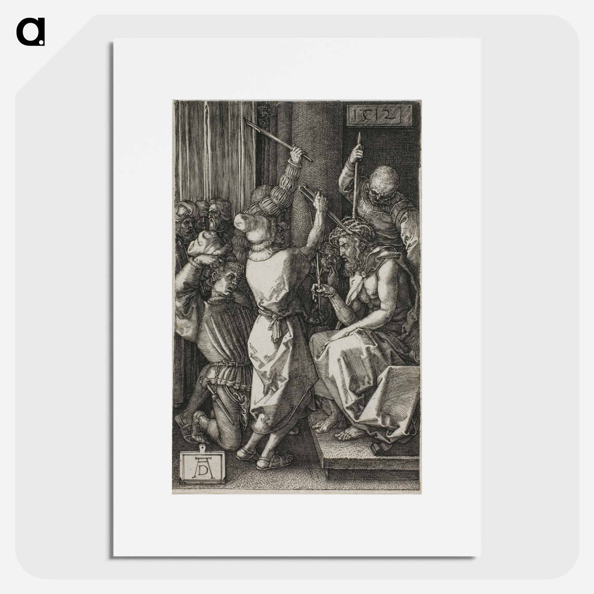 Christ Crowned with Thorns - アルブレヒト デューラー Poster.