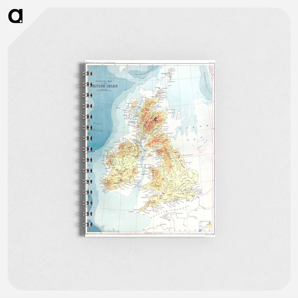 Gazetteer of the British Isles - アンティーク地図 Memo.