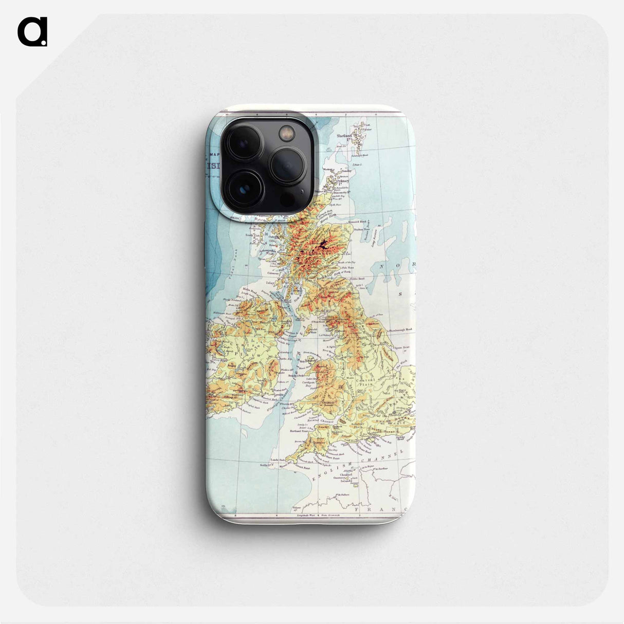 Gazetteer of the British Isles - アンティーク地図 Phone Case.