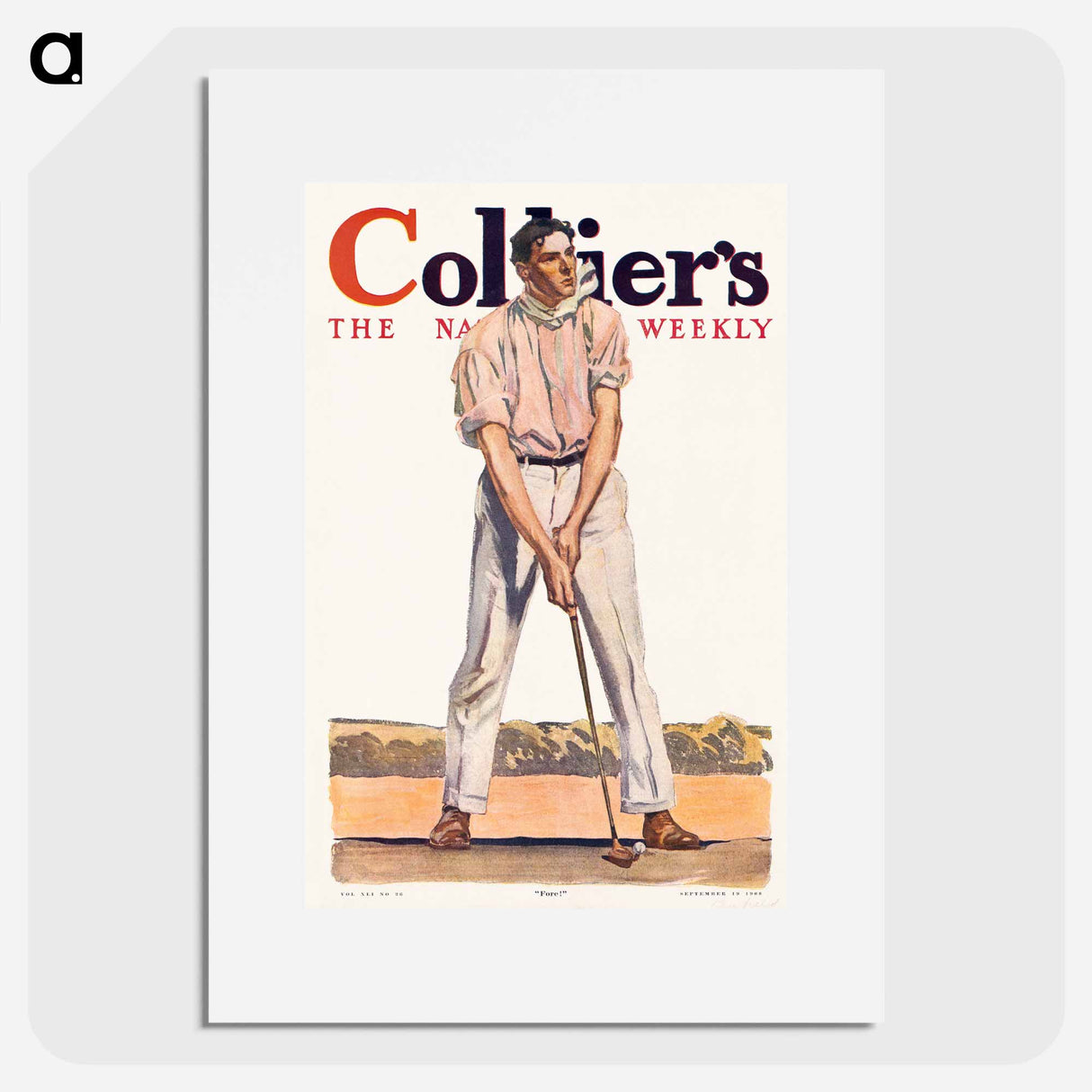 Fore! - Edward Penfield Poster.