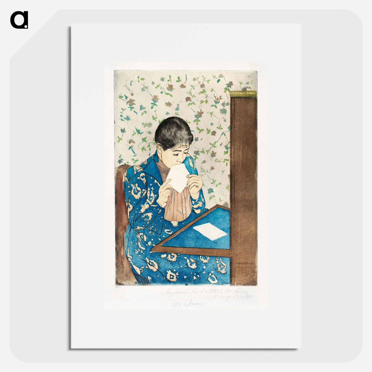 The Letter - Mary Cassatt Poster.