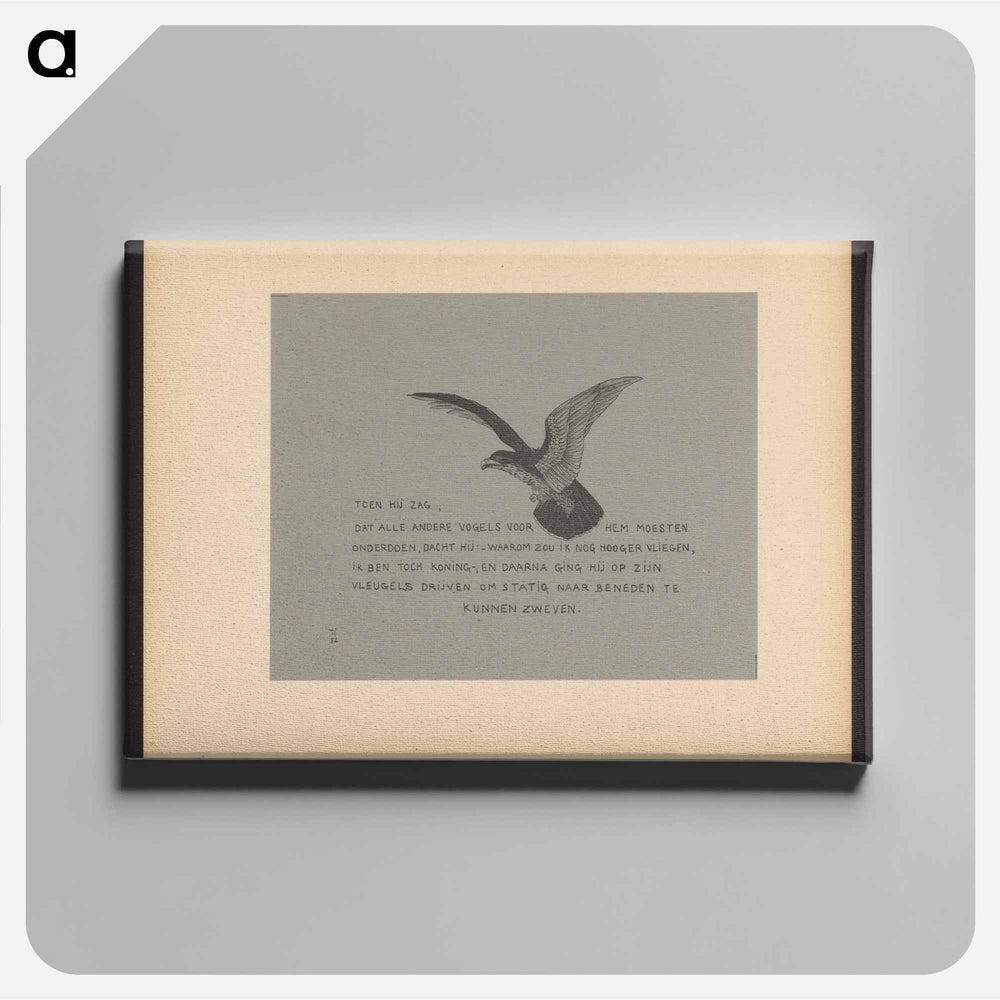 Arend met a winter conversation on the rug - Theo van Hoytema Canvas.