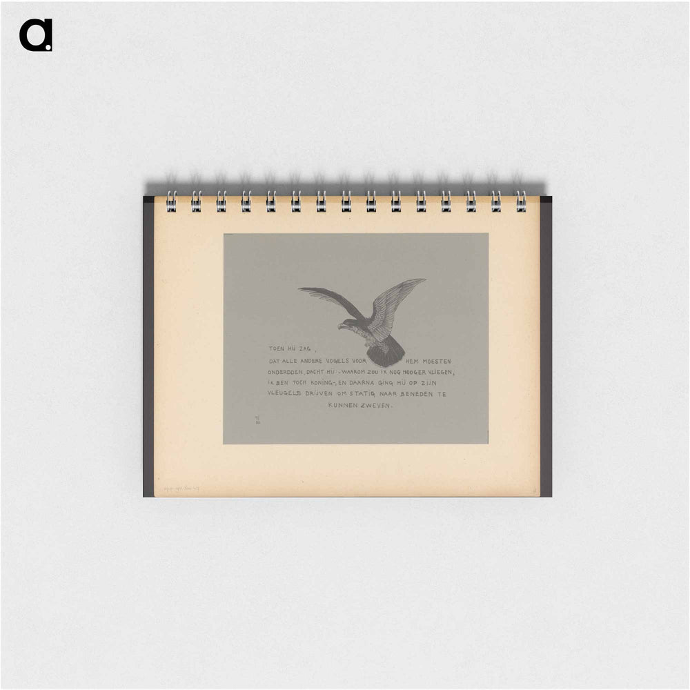 Arend met een winterkoning op de rug - テオ ヴァン ホイテマ Memo.