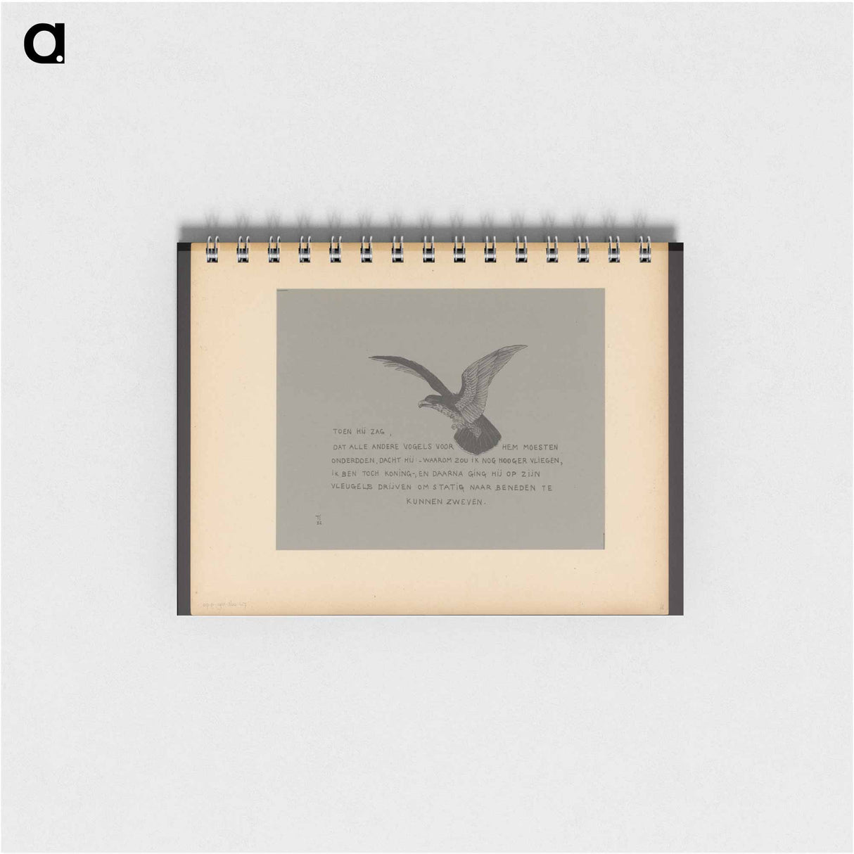 Arend met een winterkoning op de rug - テオ ヴァン ホイテマ Memo.