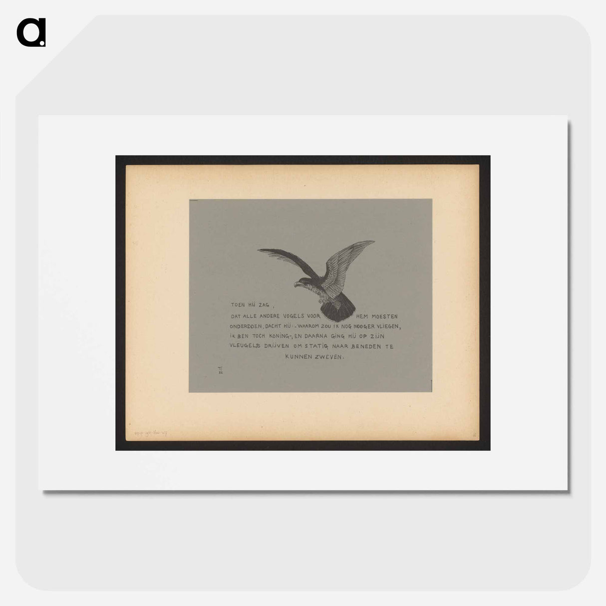 Arend met a winter contest in the rugby - Theo van Hoytema Poster.