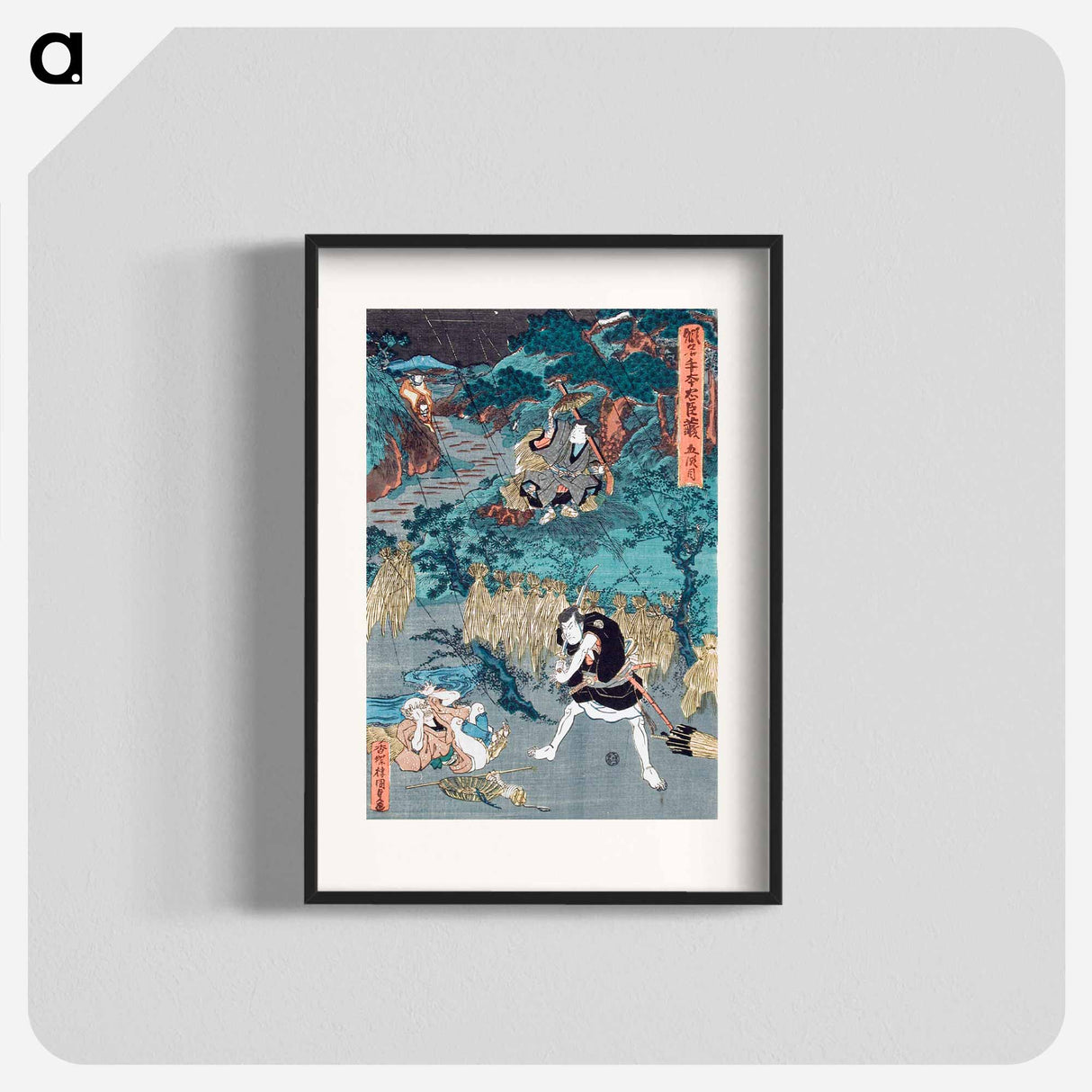 アートポスター-Act V: Meeting of Kampei and Yagorō
- 歌川 国貞 Poster.